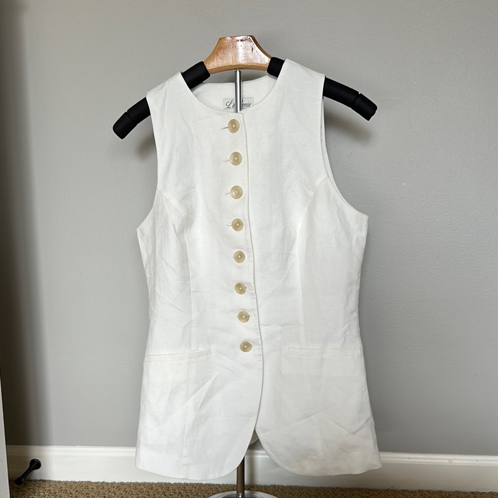 Marianna Leala Vest in Ivory